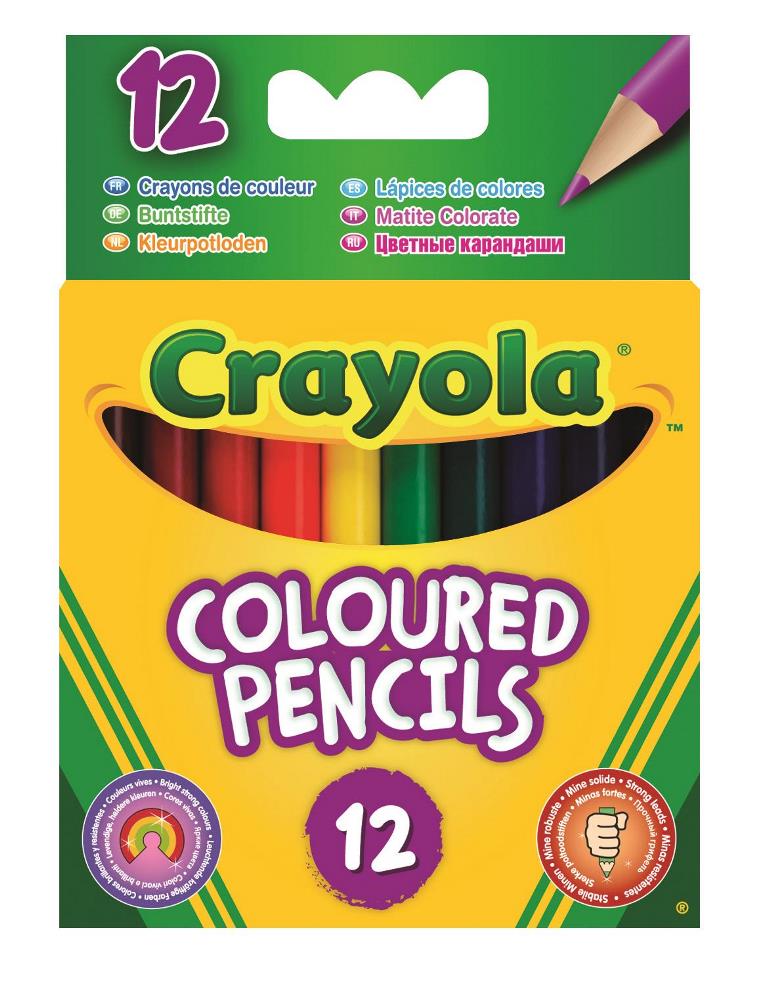 Crayola 12 Half Length Pencils ( 68-4112 ) - Click Image to Close