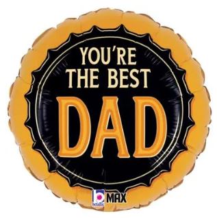 Fathers Day Betallic 18" Best Dad Beer
