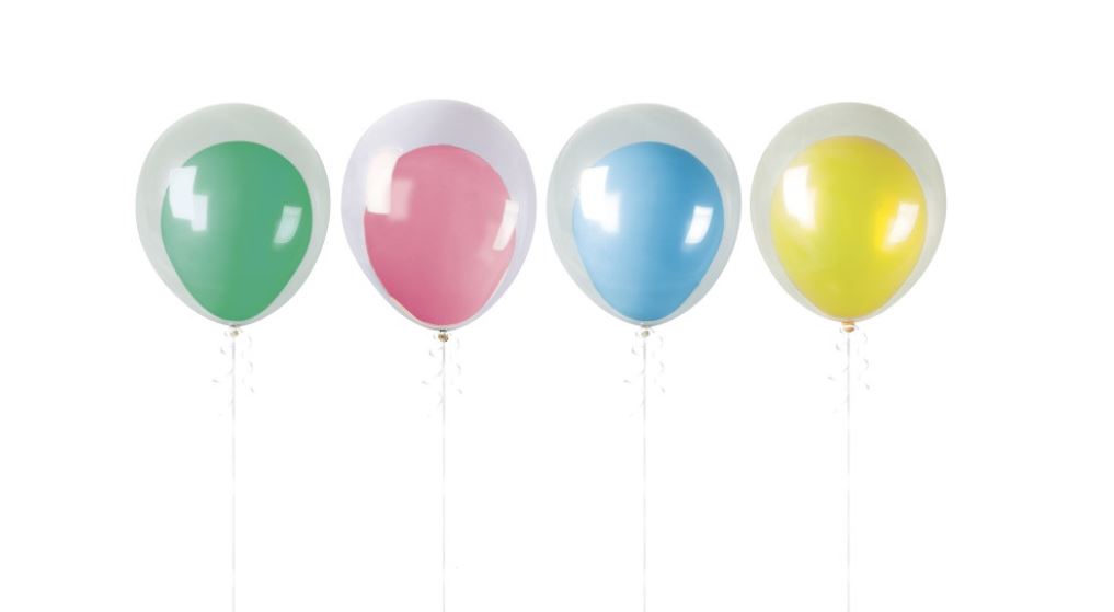 12Pc Layered Latex Balloon Kit - Click Image to Close