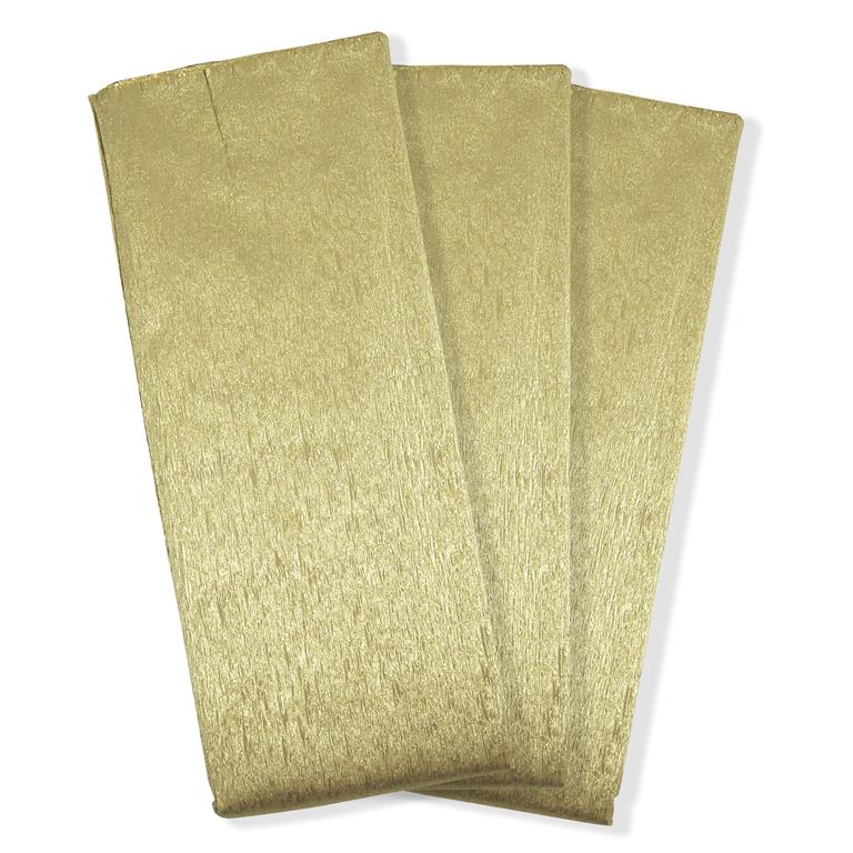 Gold Crepe Paper 1 Sheet - Click Image to Close