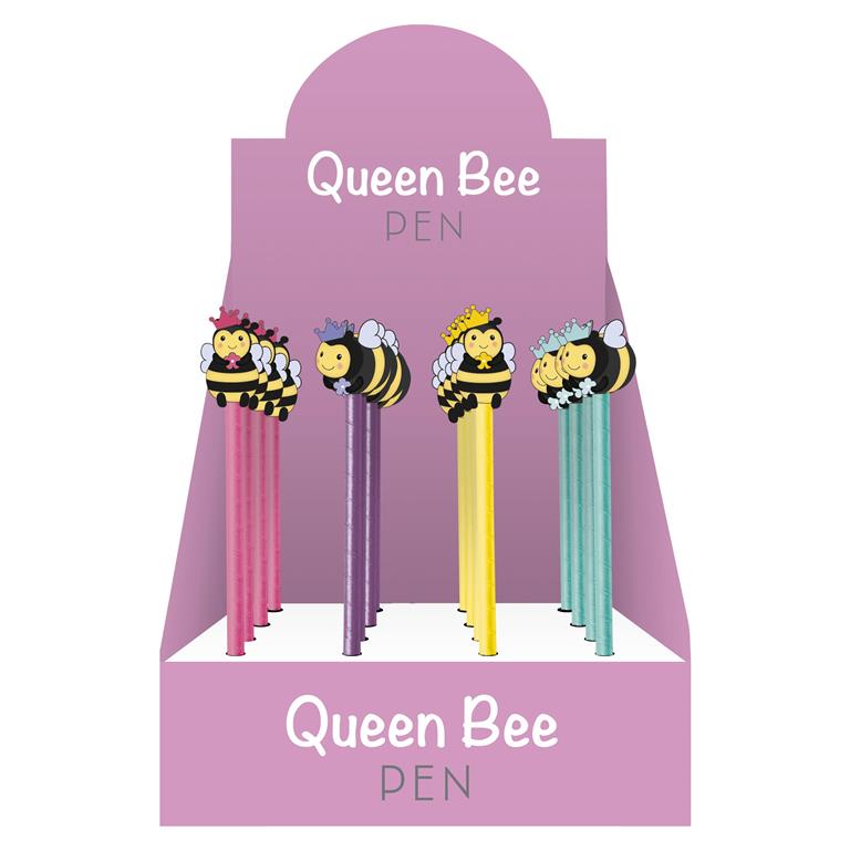 Queen Bee Pen ( Assorted Colours ) - Click Image to Close