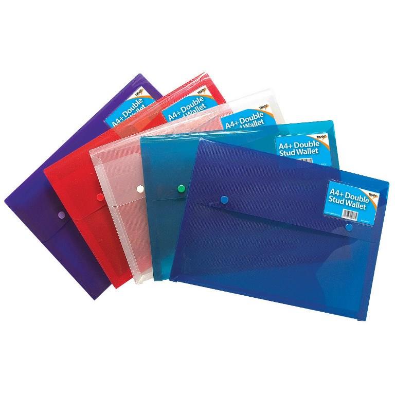 Tiger A4 Double Stud Wallet - Click Image to Close