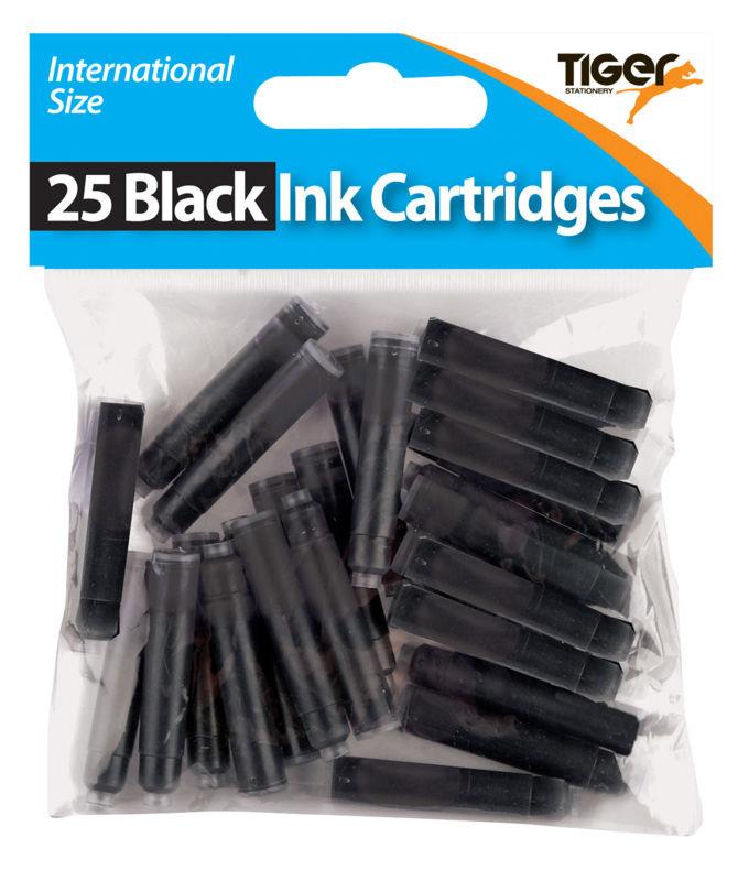Tiger Black Ink Cartridges 25 Pack - Click Image to Close
