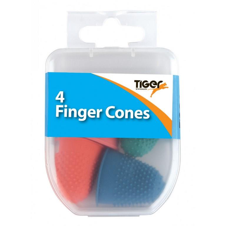 Tiger Essential 4 Finger Cones Coloured - Click Image to Close