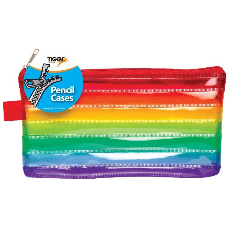 Tiger Small Rainbow Pencil Case - Click Image to Close