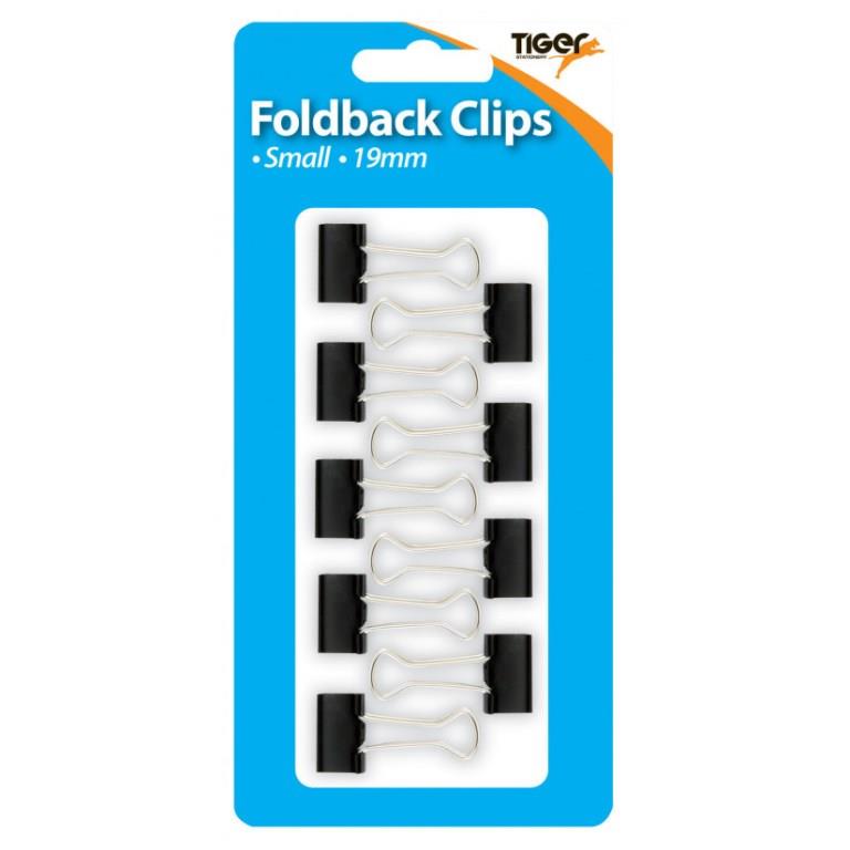 Tiger Hang Pack Coloured Fold Back Clips 19mm ( Assorted ) - Click Image to Close