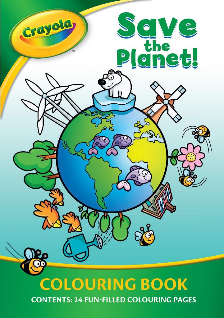 Crayola Save The Planet Colouring Book ( Zero Vat ) - Click Image to Close