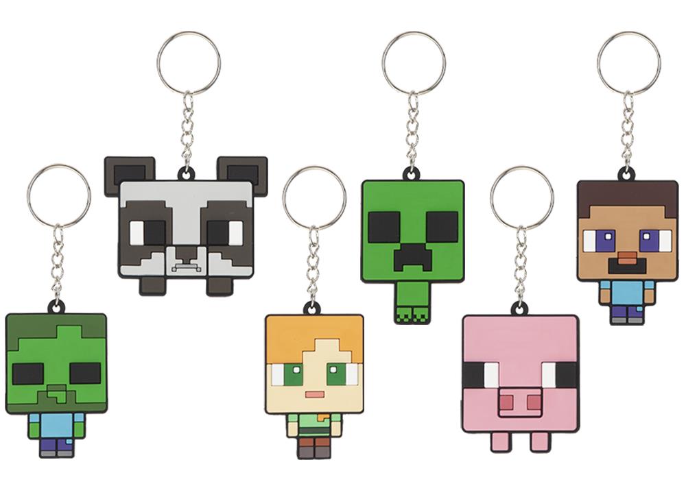 Minecraft 2D Soft Pvc Keyring 6cm - Click Image to Close