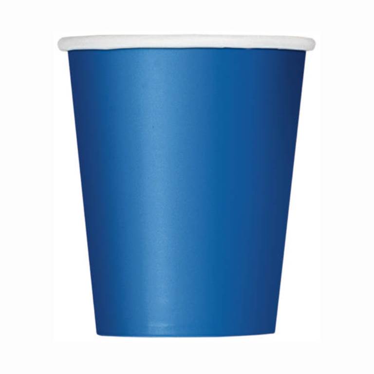 14 Royal Blue 9 oz. Cups - Click Image to Close