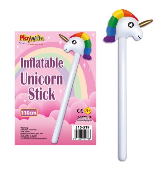 Inflatable Unicorn Stick 110cm - Click Image to Close