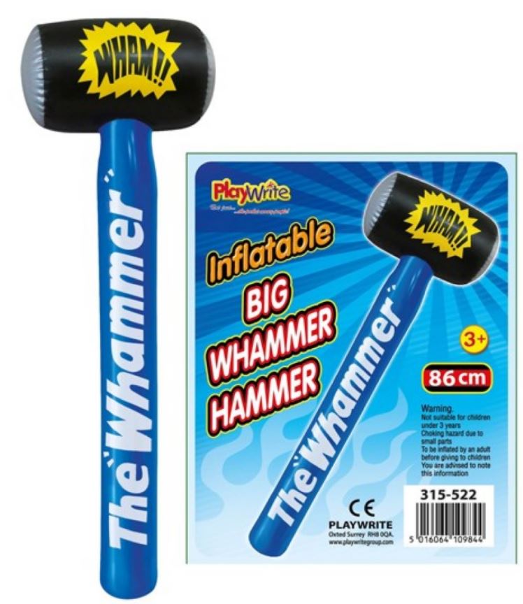 INFLATABLE BIG WHAMMER HAMMER 86CM - Click Image to Close