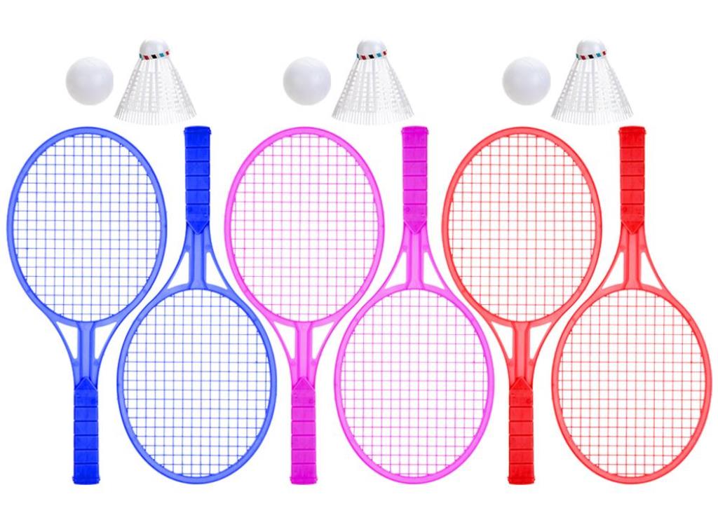 33.5cm Tennis Set With 1Xball 1Xshuttle 2Xrackets - Click Image to Close