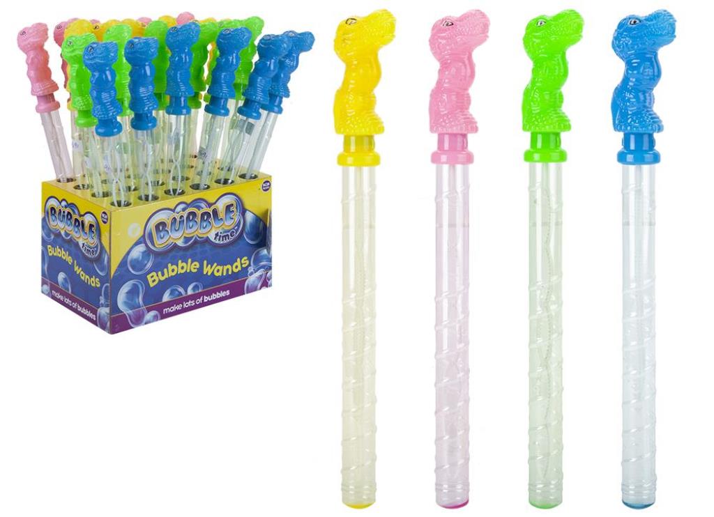 Dinosaur 14" Bubble Wand ( Assorted Colours ) - Click Image to Close