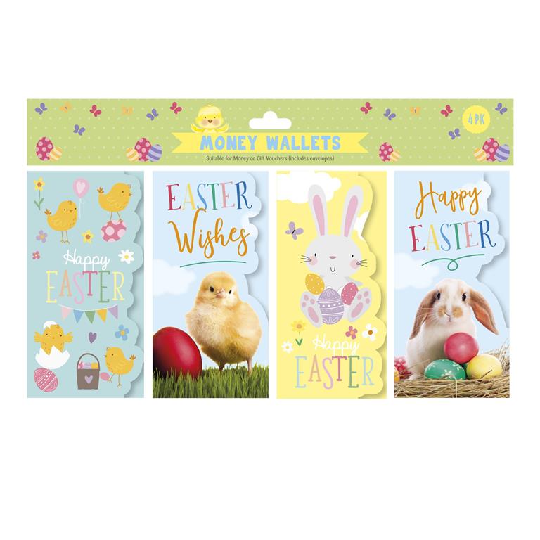 Easter Money Wallets 4 Pack - Click Image to Close