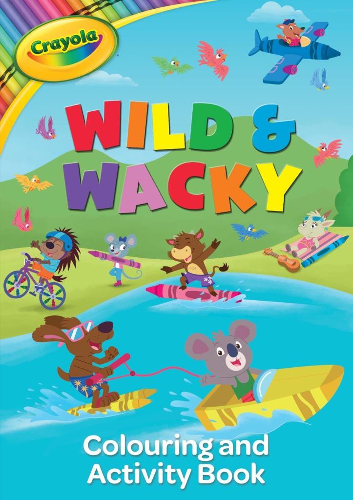 Crayola Wild & Wacky Colour And Activity Book - Click Image to Close