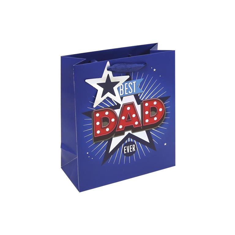 Best Dad Ever Medium Bag - Click Image to Close