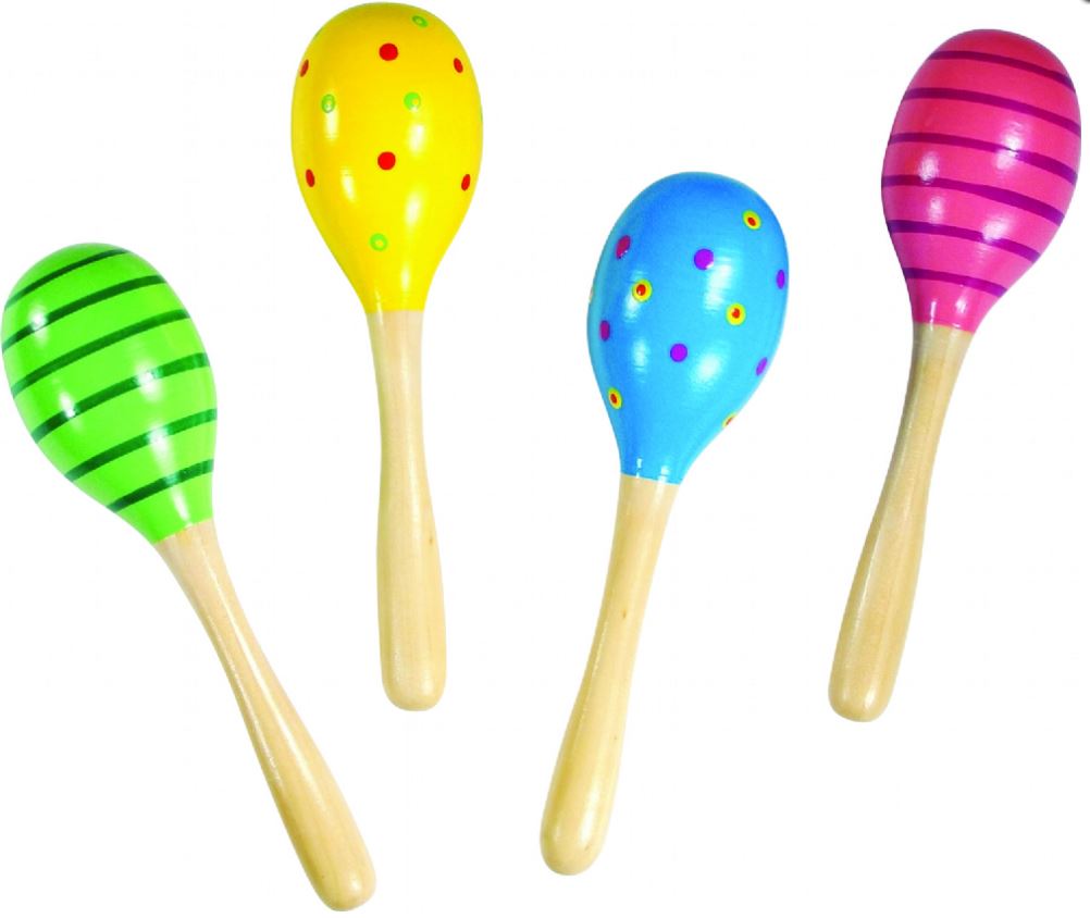 Wooden Maracas 19cm - Click Image to Close