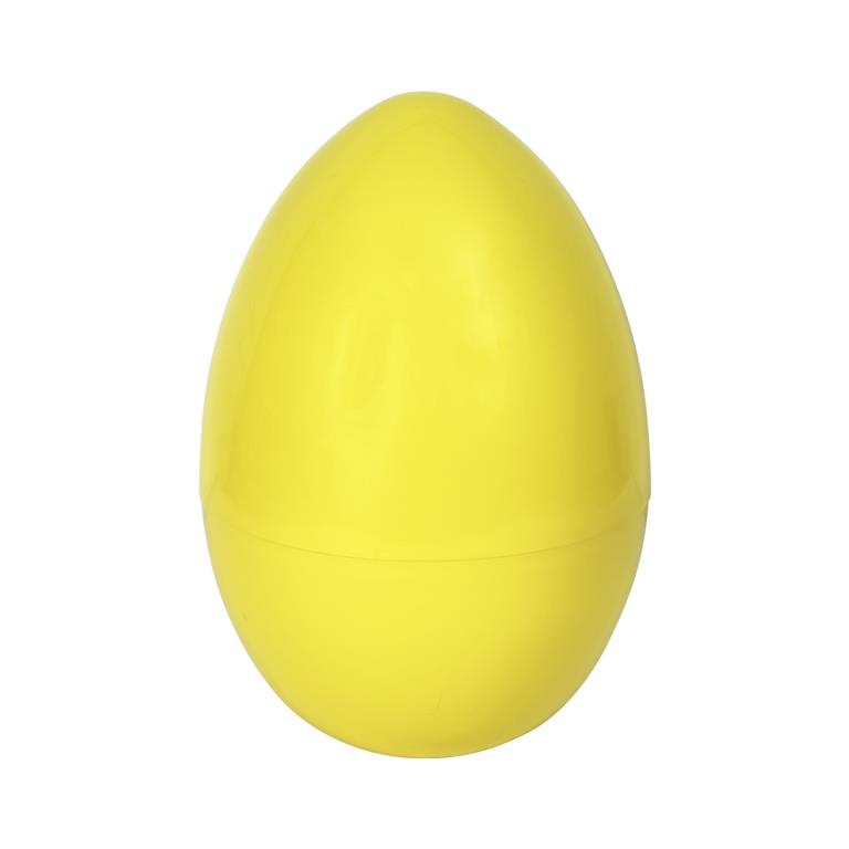 12" Yellow Ex Large Plastic Egg - Click Image to Close