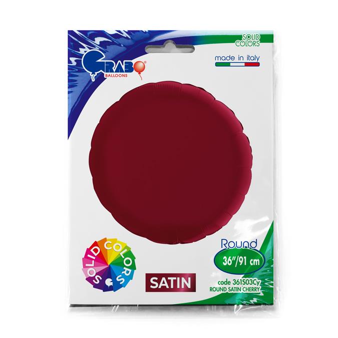 Grabo Round 36" Satin Cherry - Single Pack - Click Image to Close