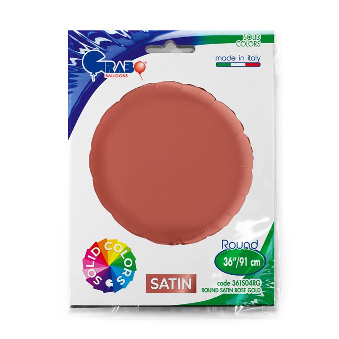 Grabo Round 36" Satin Rose Gold - Single Pack - Click Image to Close