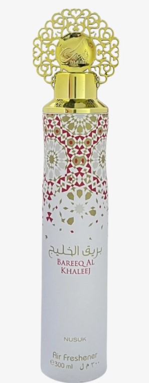 Nusuk Bareeq Al Khaleej (x12 Pack) 300ml Dubai Air Freshener - Click Image to Close