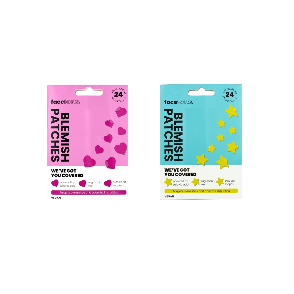 Face Facts Blemish Patches Hearts / Stars - Click Image to Close