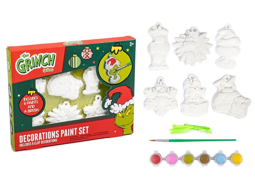 The Grinch Decorations Paint Set 6 Pack - Click Image to Close