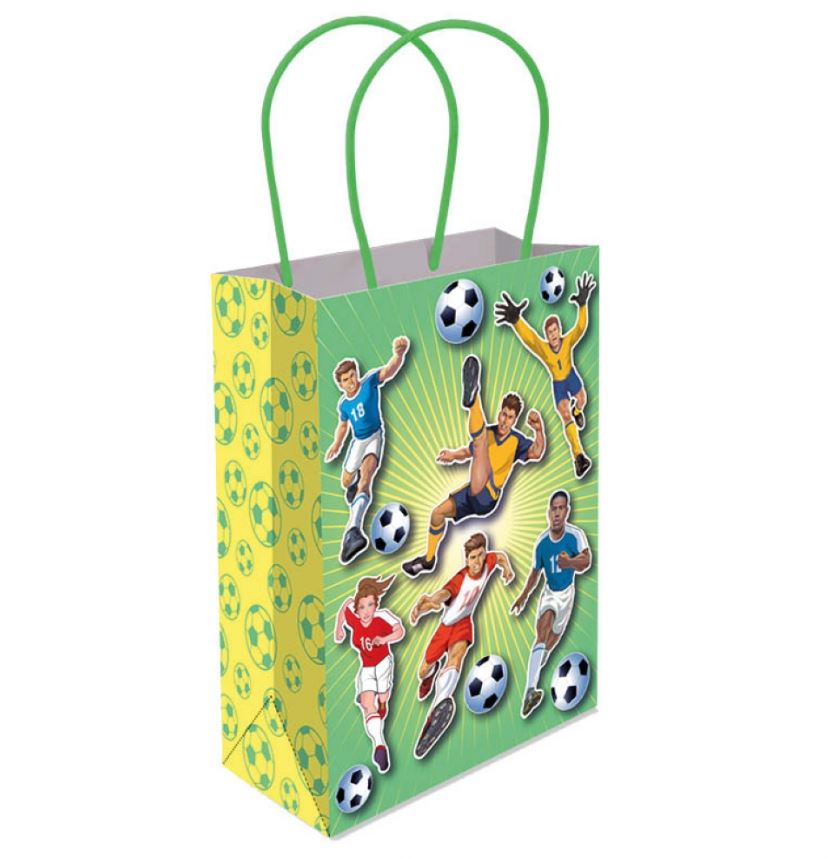 Football Paty Bag With Handles 16X22X9cm - Click Image to Close