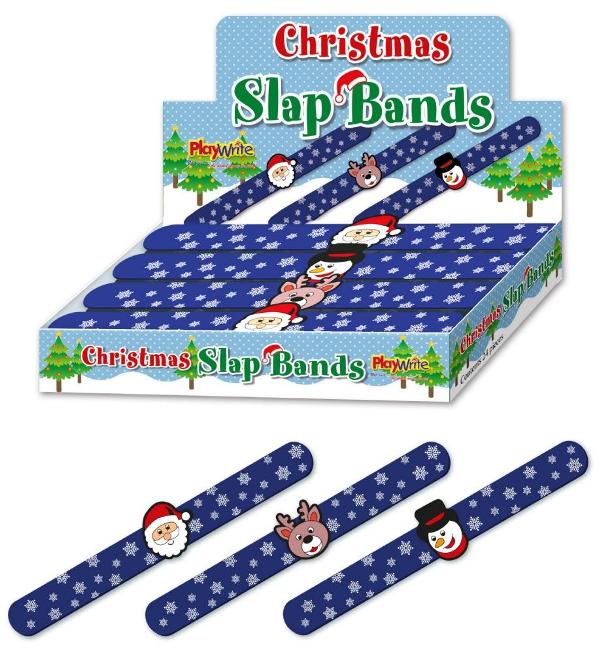 Christmas Silicone Slap Band 23cm ( Assorted Designs ) - Click Image to Close