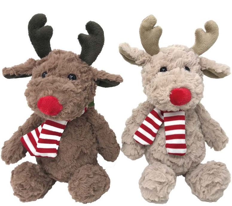 Plush Fluffy Reindeer 20cm - Click Image to Close