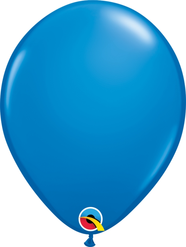 QUALATEX 11" PLAIN LATEX ROUND DARK BLUE 25 PACK
