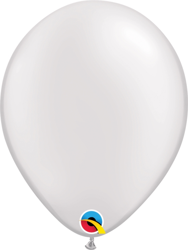 11" QUALATEX PEARL WHITE 25PACK