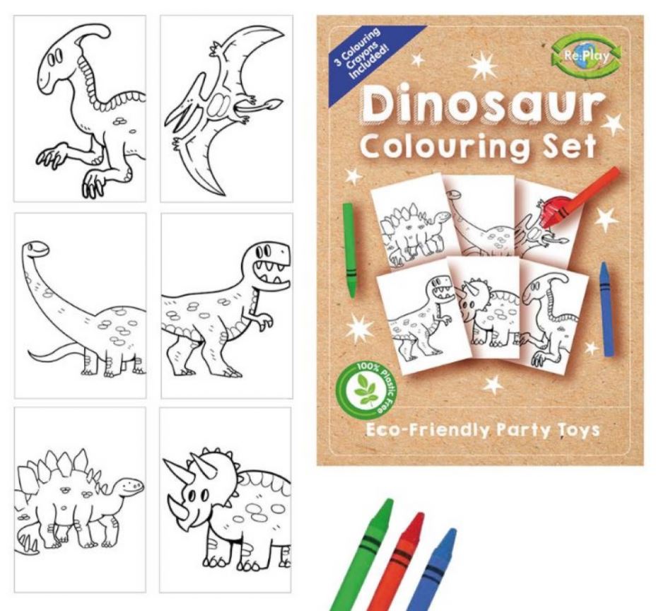 Play Dinosaur A6 Colouring Sets - Click Image to Close