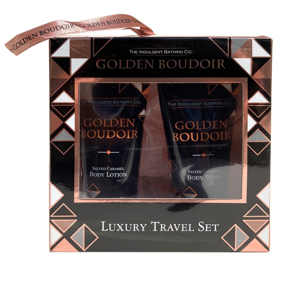 Golden Boudior Salted Caramel Luxury Travel Set - Click Image to Close