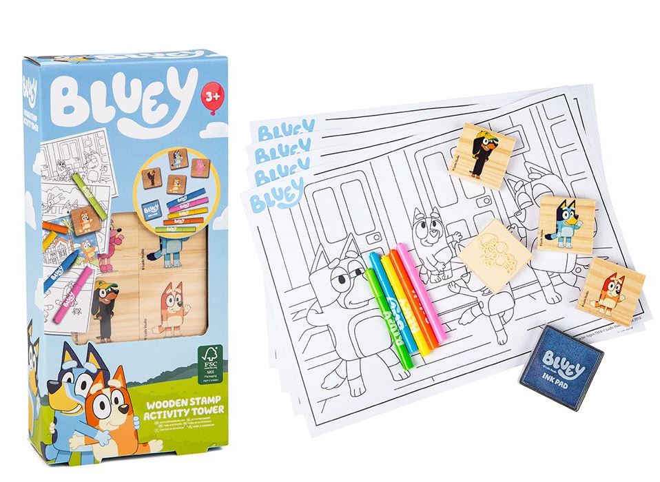 Bluey Wooden Stamps - Click Image to Close