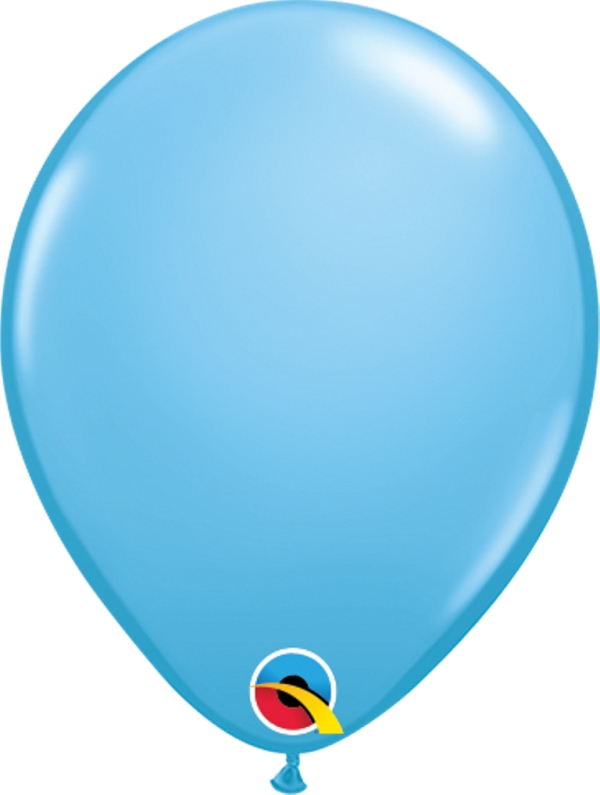 Qualatex 5 Plain Latex Round Pale Blue Balloons 100Ct