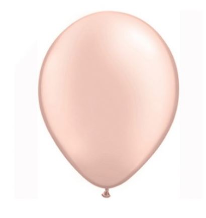 5" Qualatex Round Pearl Peach 100 Pack Latex Balloons - Click Image to Close
