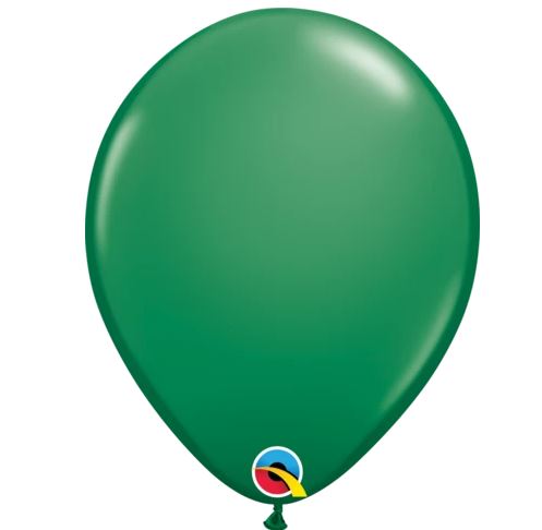 11" Round Green Qualatex Latex Balloons 100 Pack - Click Image to Close