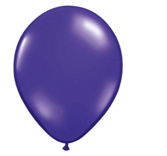 11" Qualatex Purple Latex Balloons 100 Pack - Click Image to Close