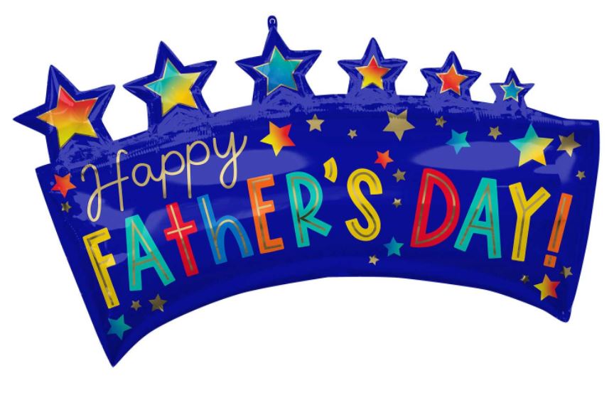 Happy Fathers Day Balloon 86cm X 48cm - Click Image to Close