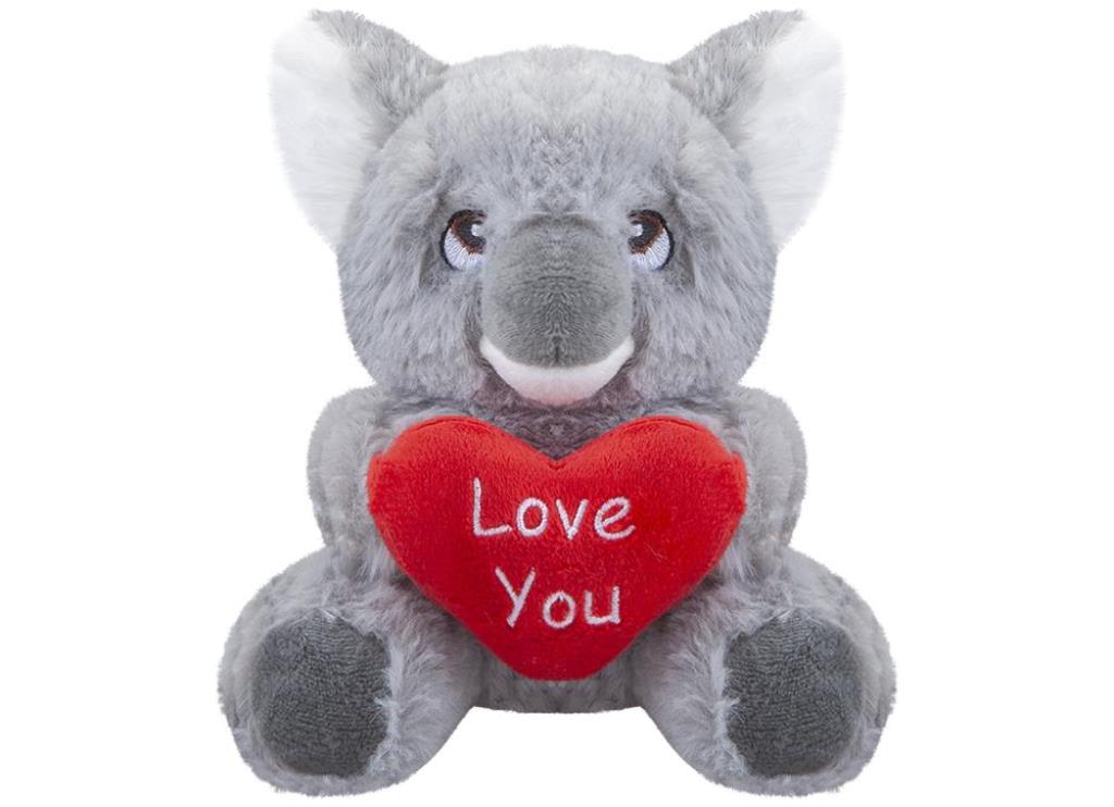 Valentines Day'S Koala Bear With Love Heart 15cm - Click Image to Close