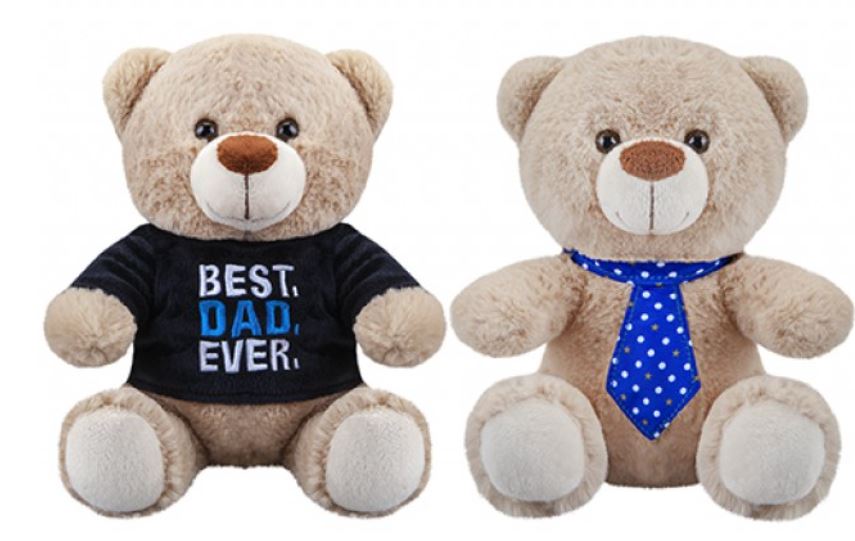 Fathers Day 8" Best Dad Ever Bear ( Assorted Designs ) - Click Image to Close