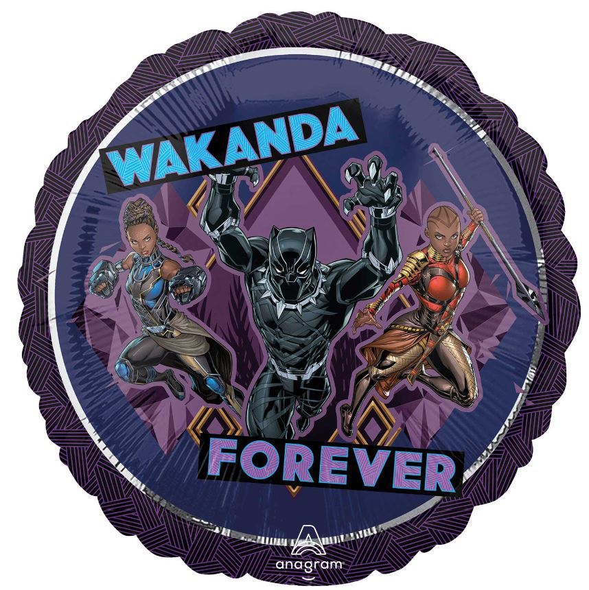 Black Panther Foil Balloon - Click Image to Close