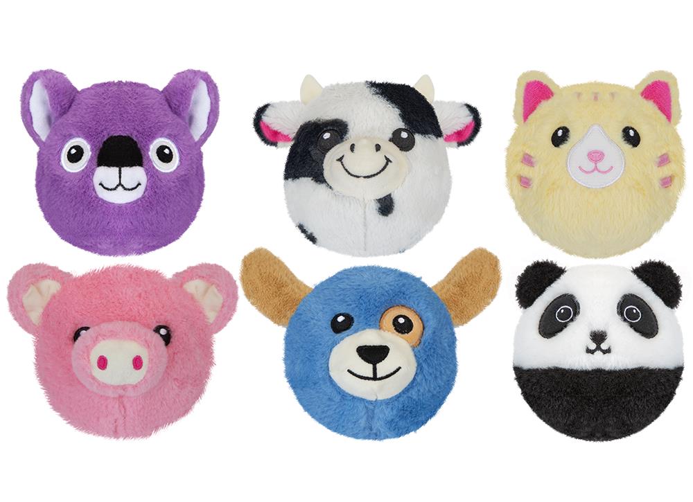 Animal Ball Value Plush 4.5" - Click Image to Close