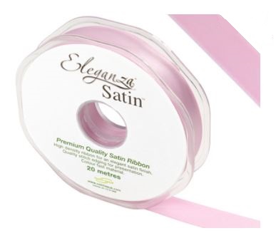 Eleganza Double Faced Satin 15mm X 20M Fashion Pink No.22 - Click Image to Close