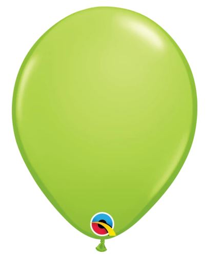 11" Qualatex Lime Green Latex Balloons 100 Pack - Click Image to Close