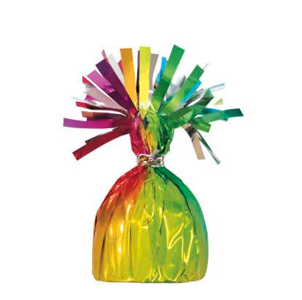Foil Balloon Weight Rainbow - Click Image to Close