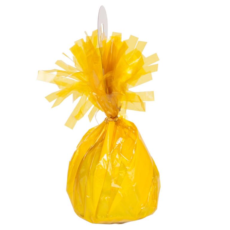 Foil Balloon Weight Yellow - Click Image to Close