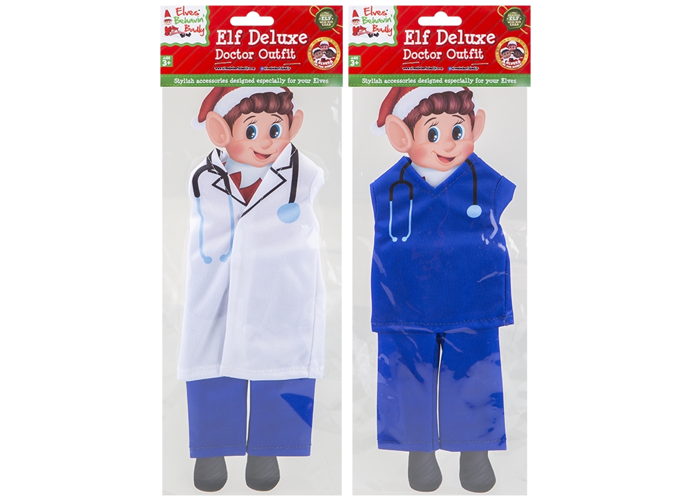 Christmas Elf Deluxe Doctors Outfit ( Assorted Colours ) - Click Image to Close
