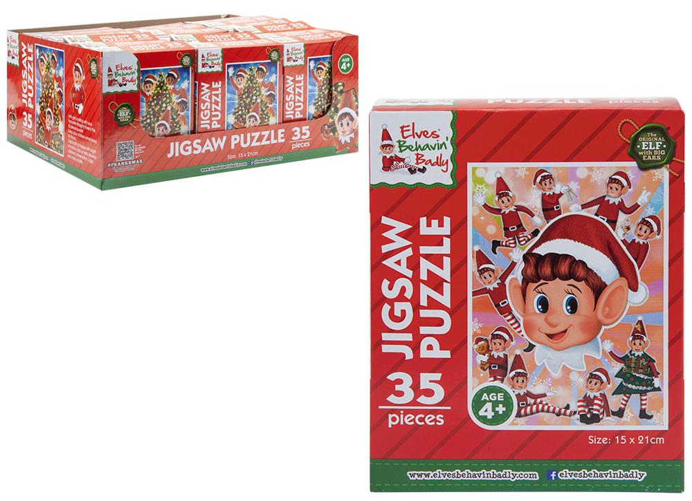 Elves Behavin Badly Puzzle 35 Pieces 21cm X 15cm - Click Image to Close